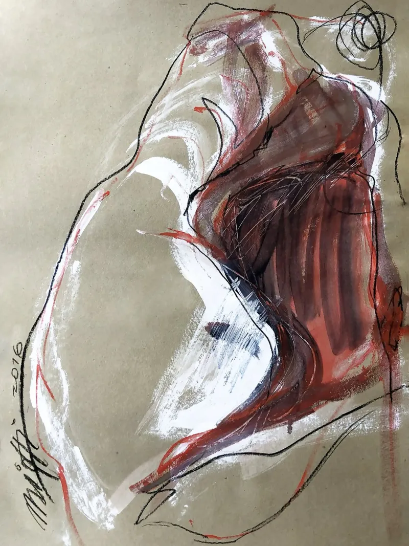 Coleccion Mujer.10 lienzo con Marco flotante de mariottiart