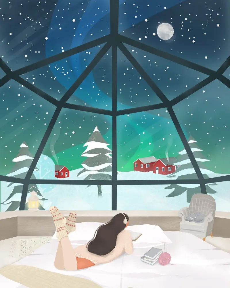 Lapland, Finland poster da PetrArts