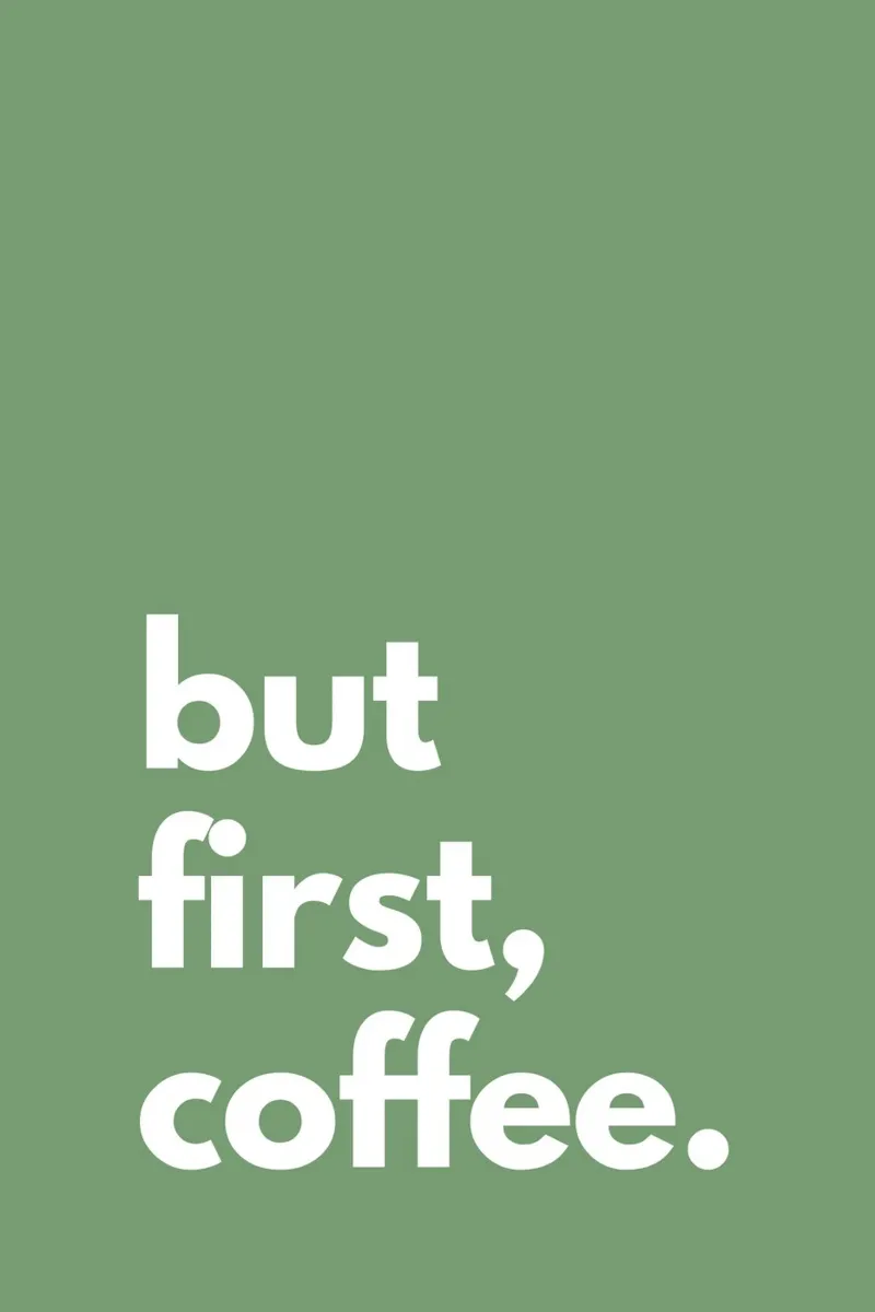 but first, coffee. pellicola backlit da NORDLICHT DESIGNS