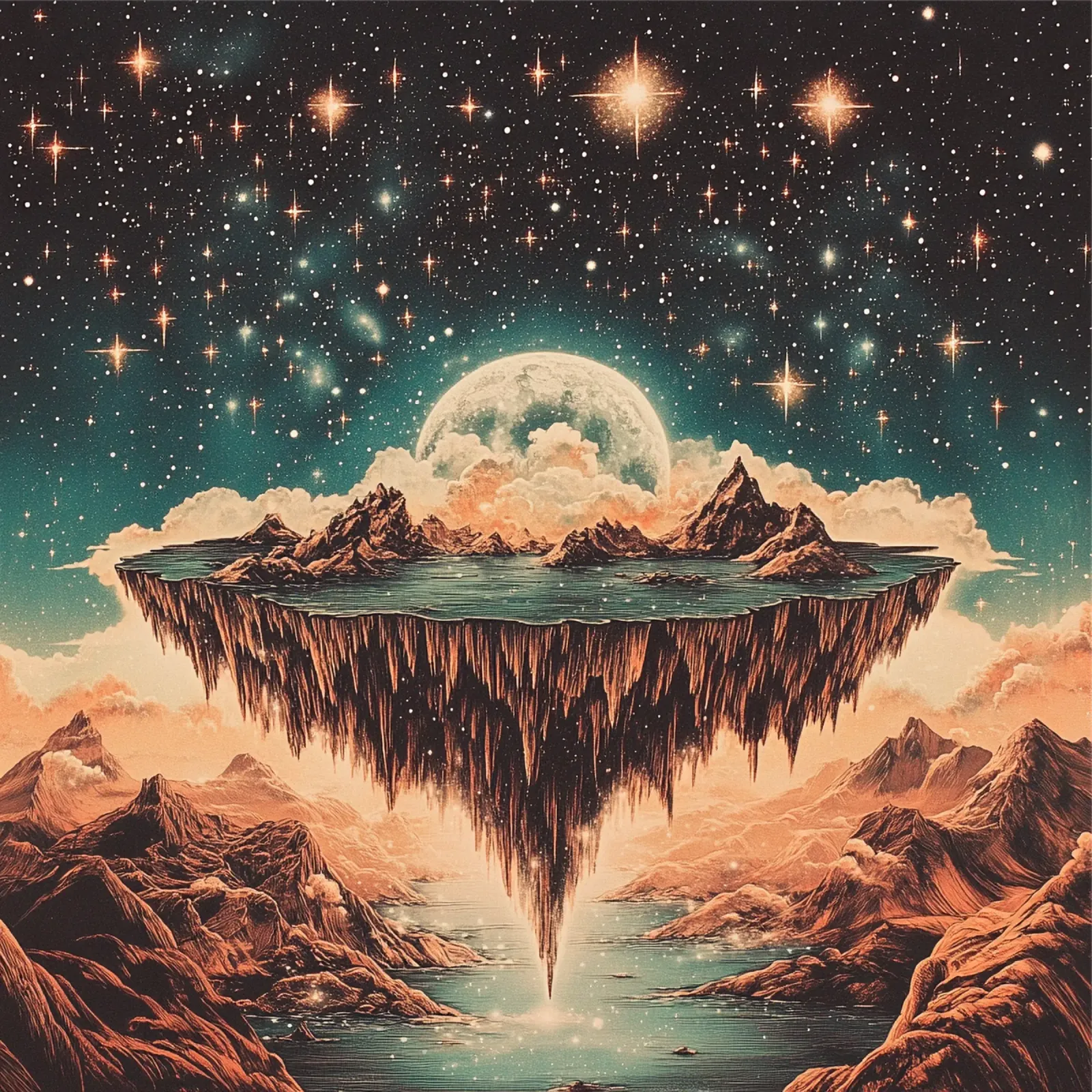 Floating Island carta hahnemühle da Synthaira