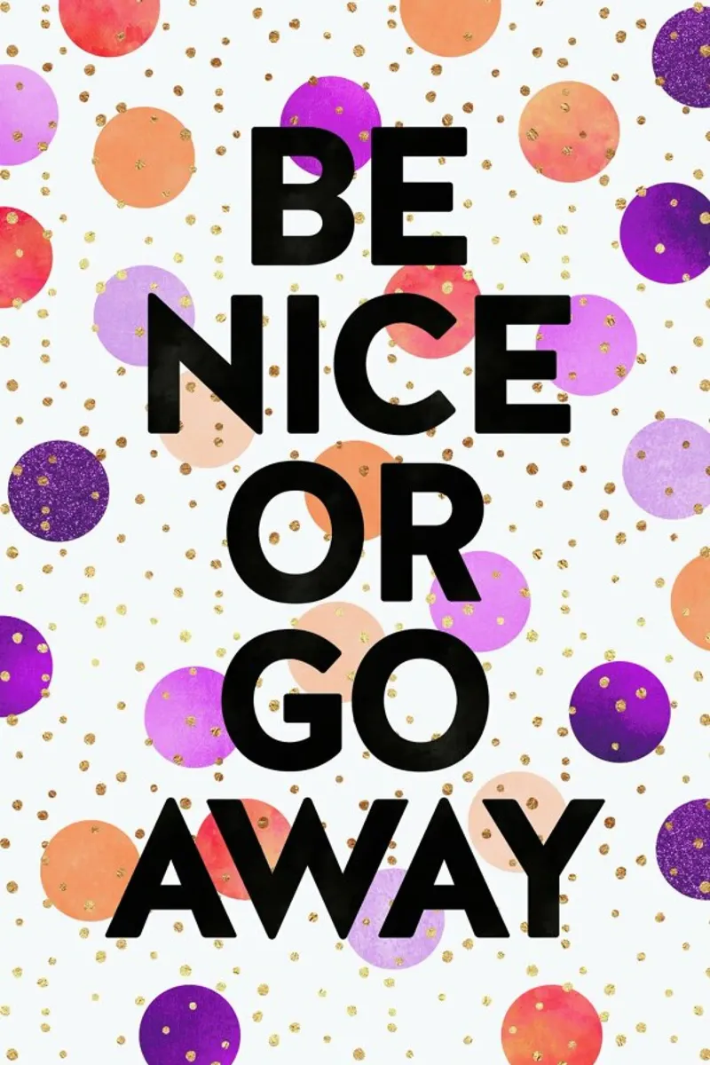 Be Nice or Go Away pellicola backlit da Elisabeth Fredriksson