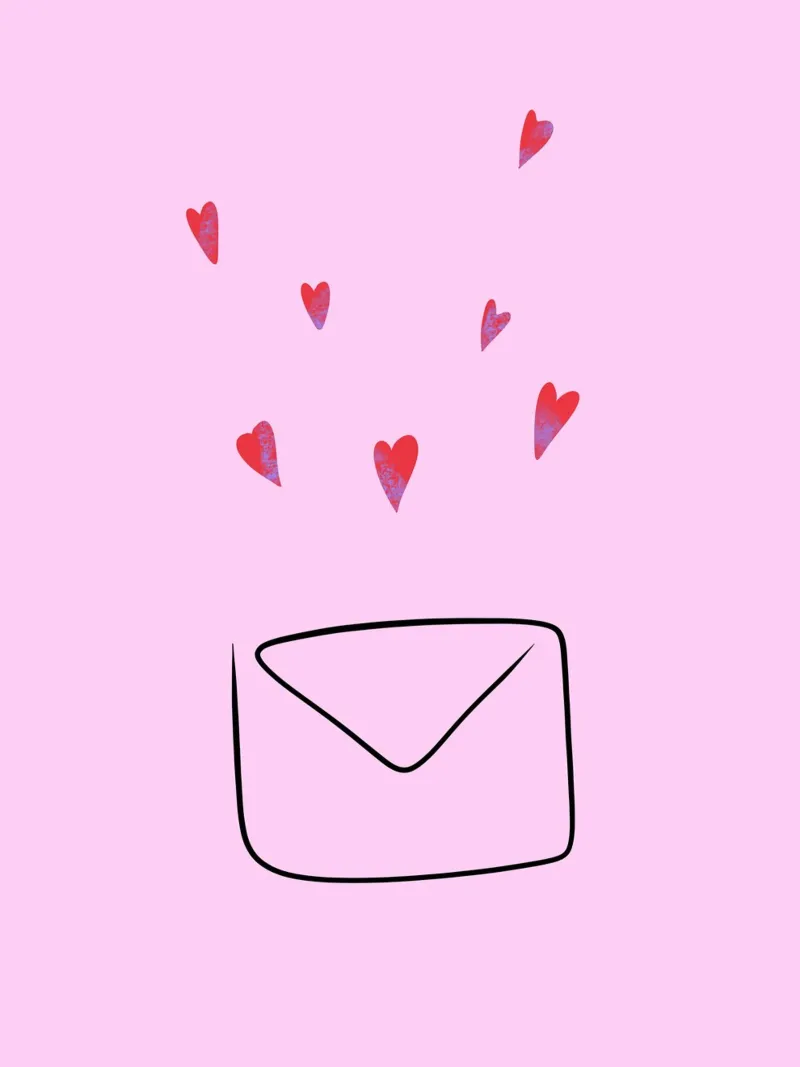 Brief | Herzen | Muttertag | Liebe |Freundschaft | carta hahnemühle da keinkonzept