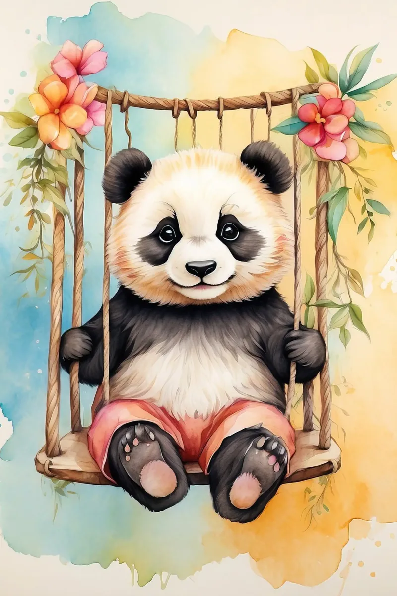 Orso panda pellicola backlit da ARTVI-SHOP