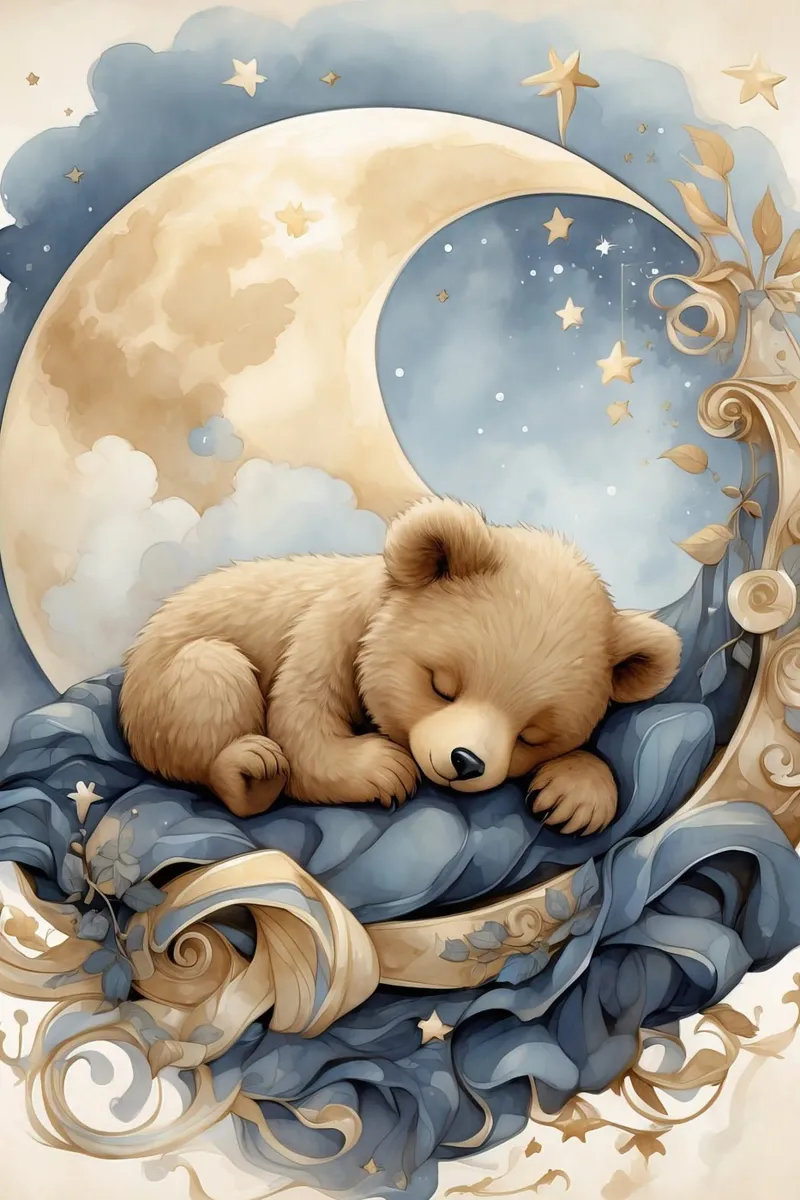Un orso sulla luna pellicola backlit da ARTVI-SHOP