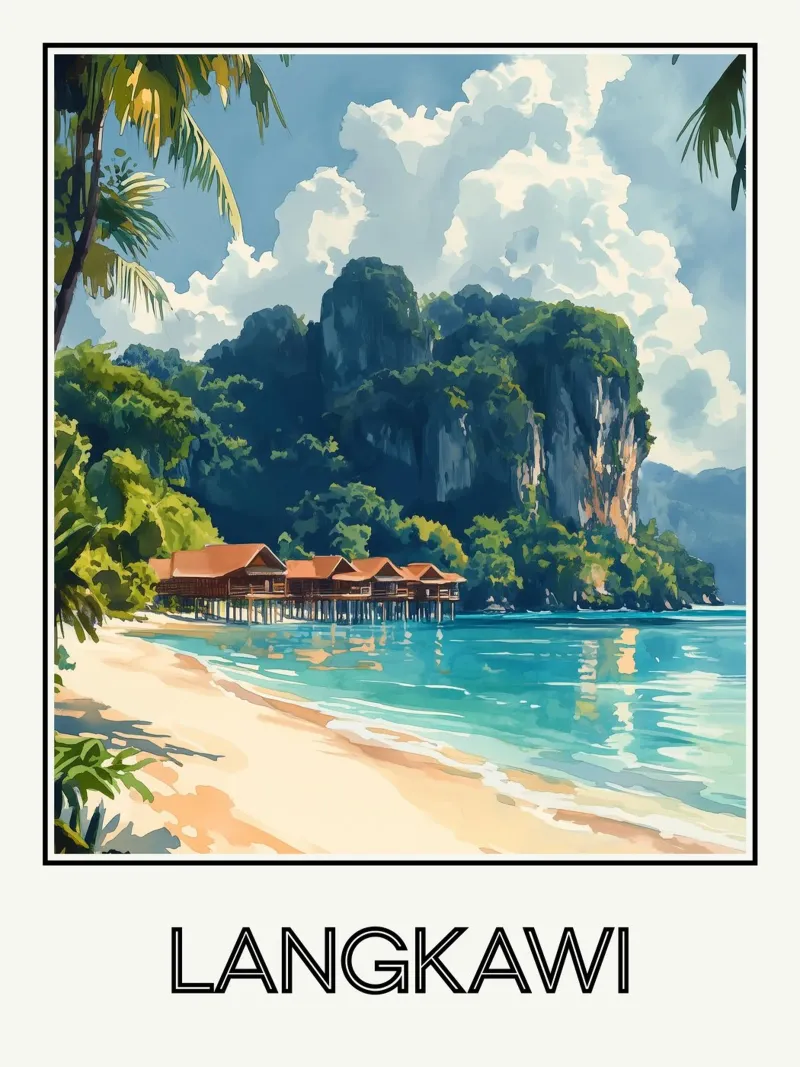 Ufficio di Langkawi Malaisie carta hahnemühle da Frame the World