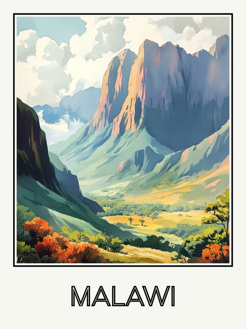Malawi poster da Frame the World