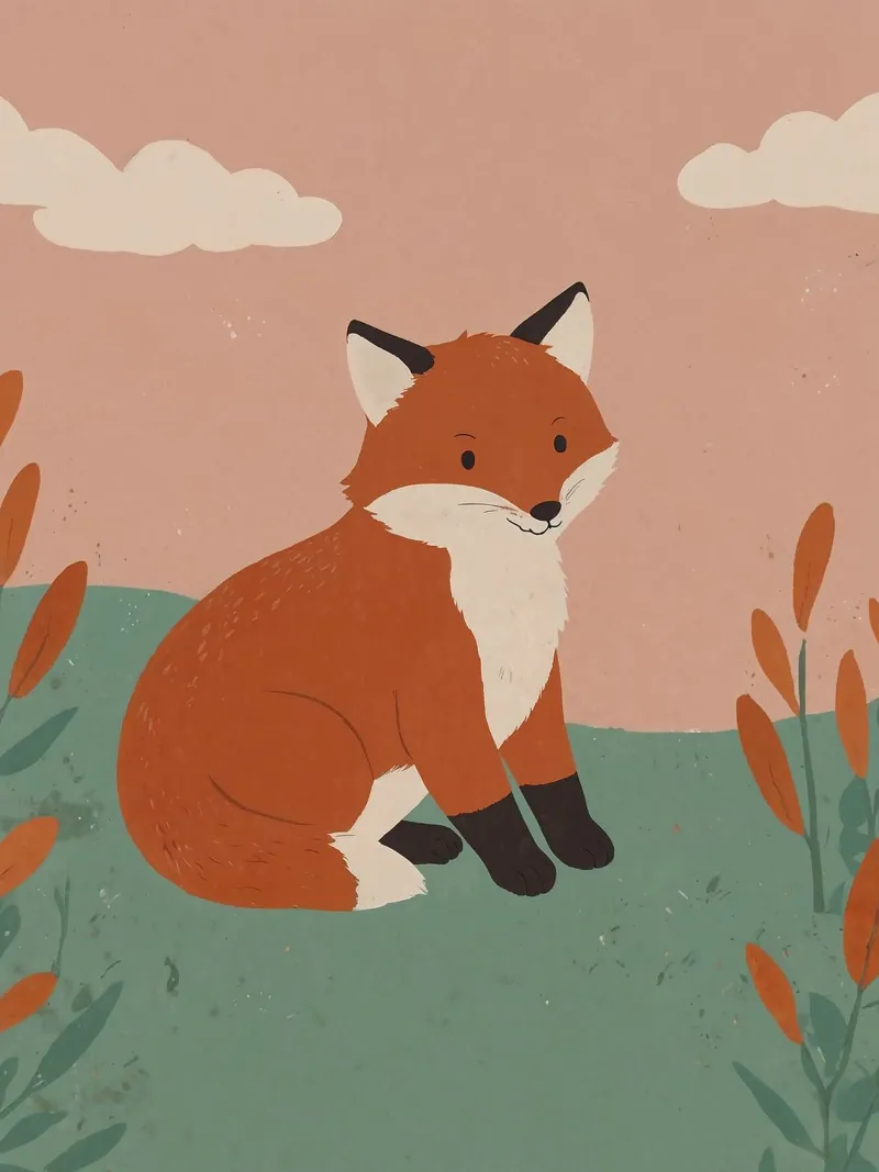 Freundlicher Fuchs Hahnemühle von SnoopyAnimals