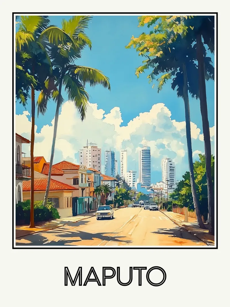 Maputo poster da Frame the World