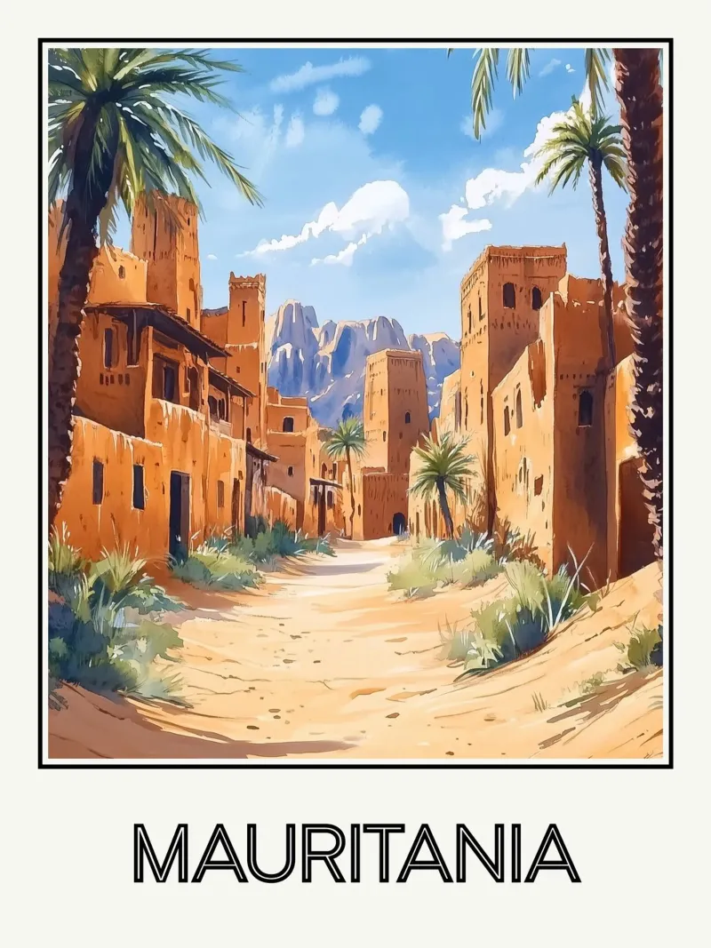 Mauritania poster da Frame the World