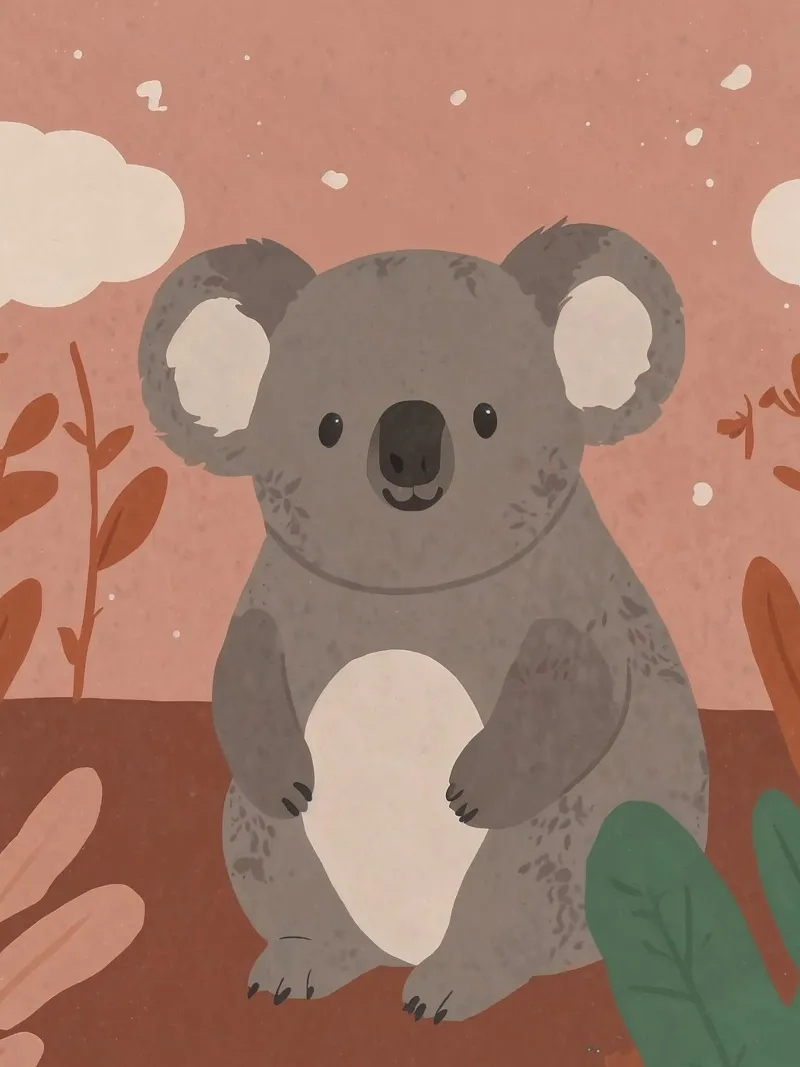 Koala amichevole pellicola backlit da SnoopyAnimals