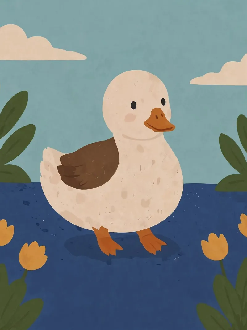 Anatra amichevole carta hahnemühle da SnoopyAnimals