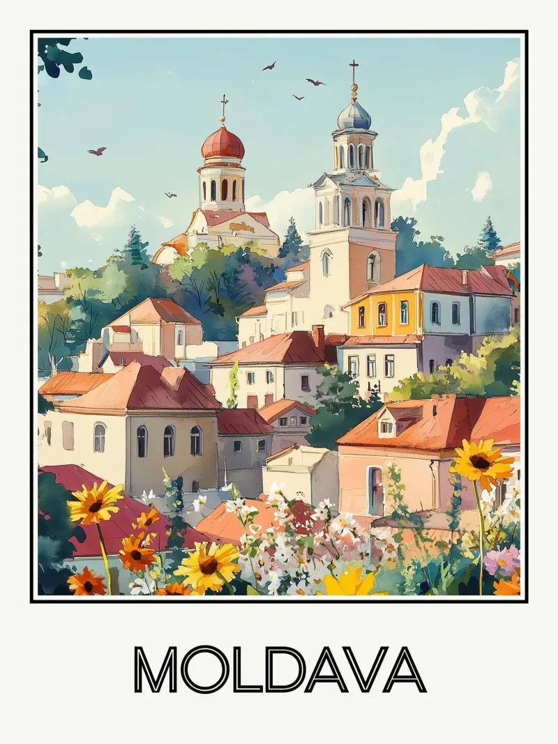 Moldava poster da Frame the World