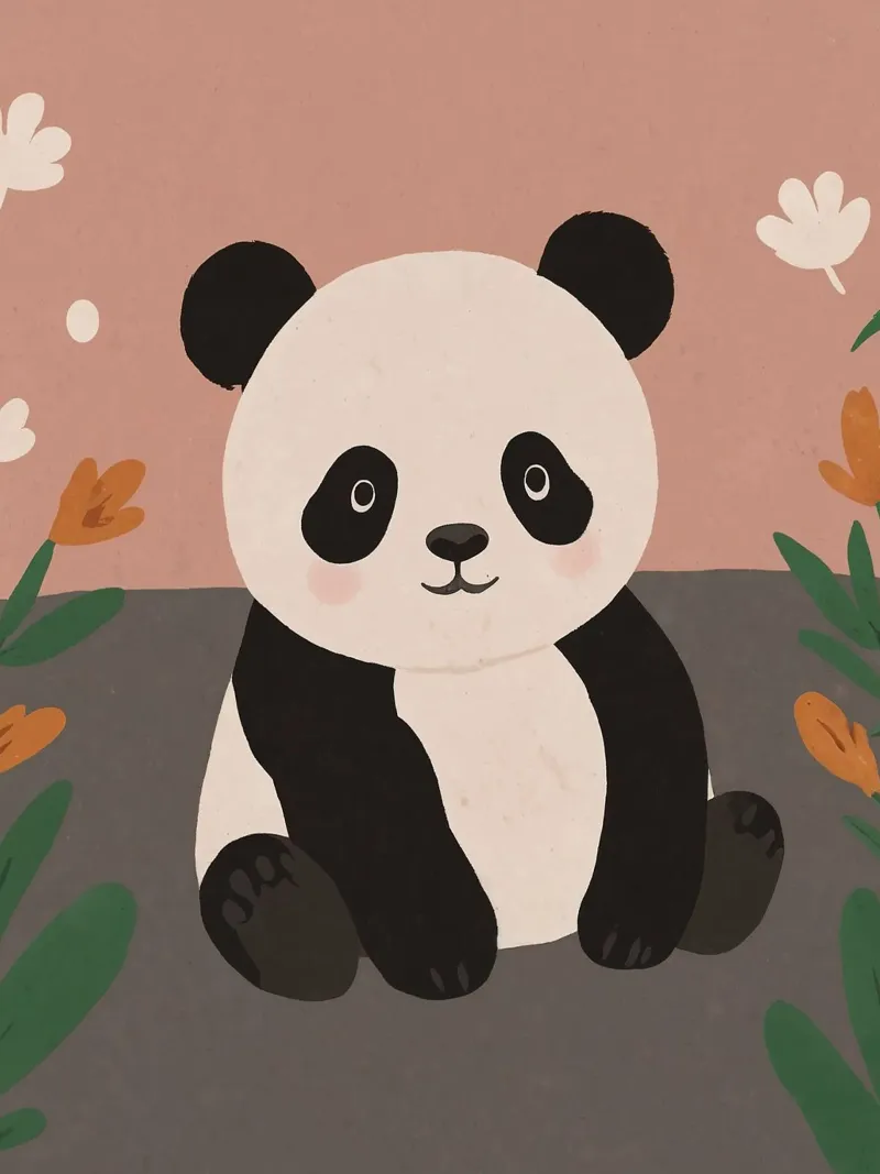 Panda amichevole pellicola backlit da SnoopyAnimals