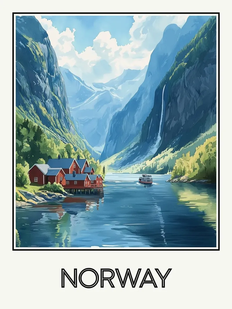 Norvegia poster da Frame the World