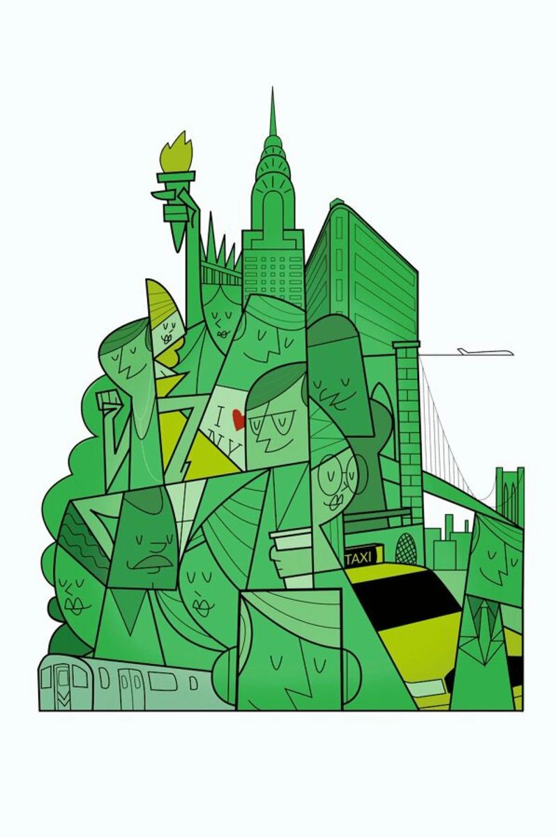 New York poster de Ale Giorgini