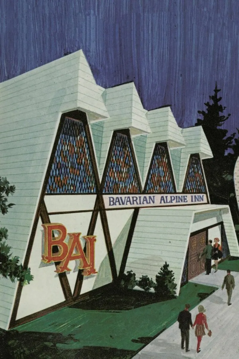 Peak Time at The Bavarian Bar poster con telaio in plastica da Hemingway Design