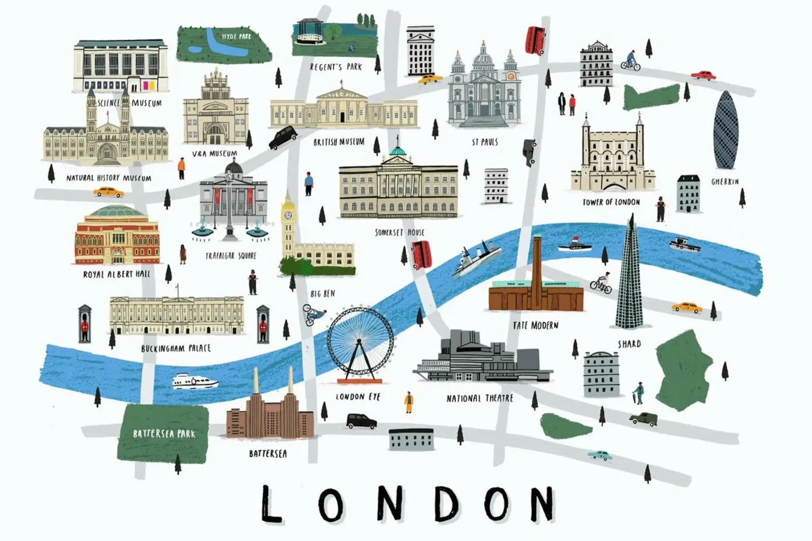 London Map hahnemühle by Alex Foster