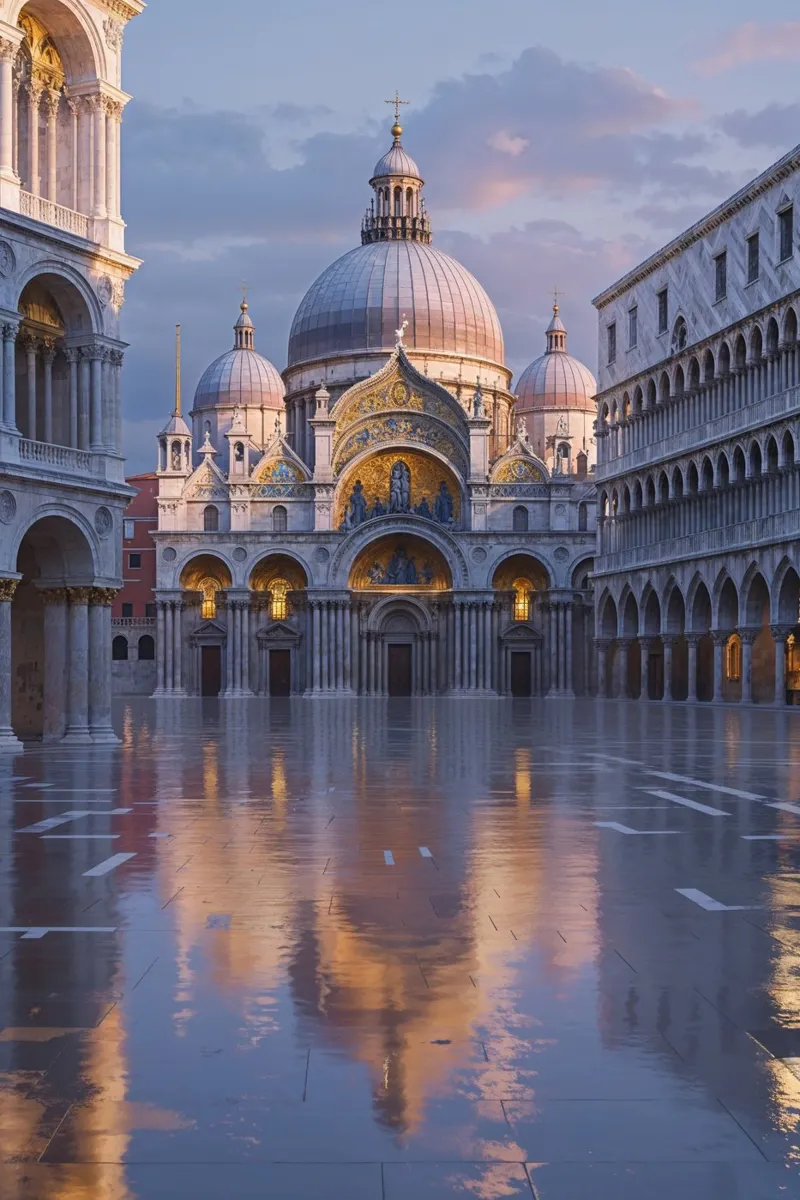 Evening Majesty of St. Mark’s Basilica carta hahnemühle da AlbertKlee