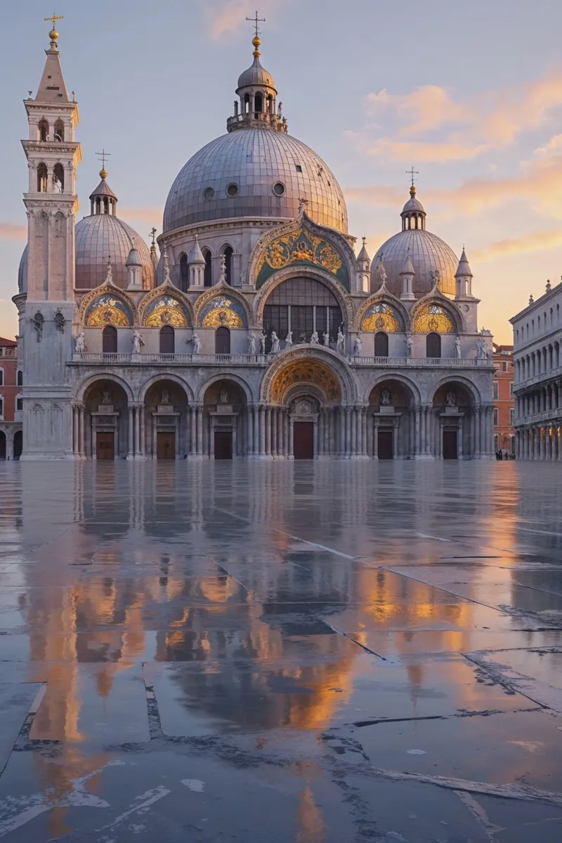 Venetian Elegance at St. Mark’s Square poster da AlbertKlee