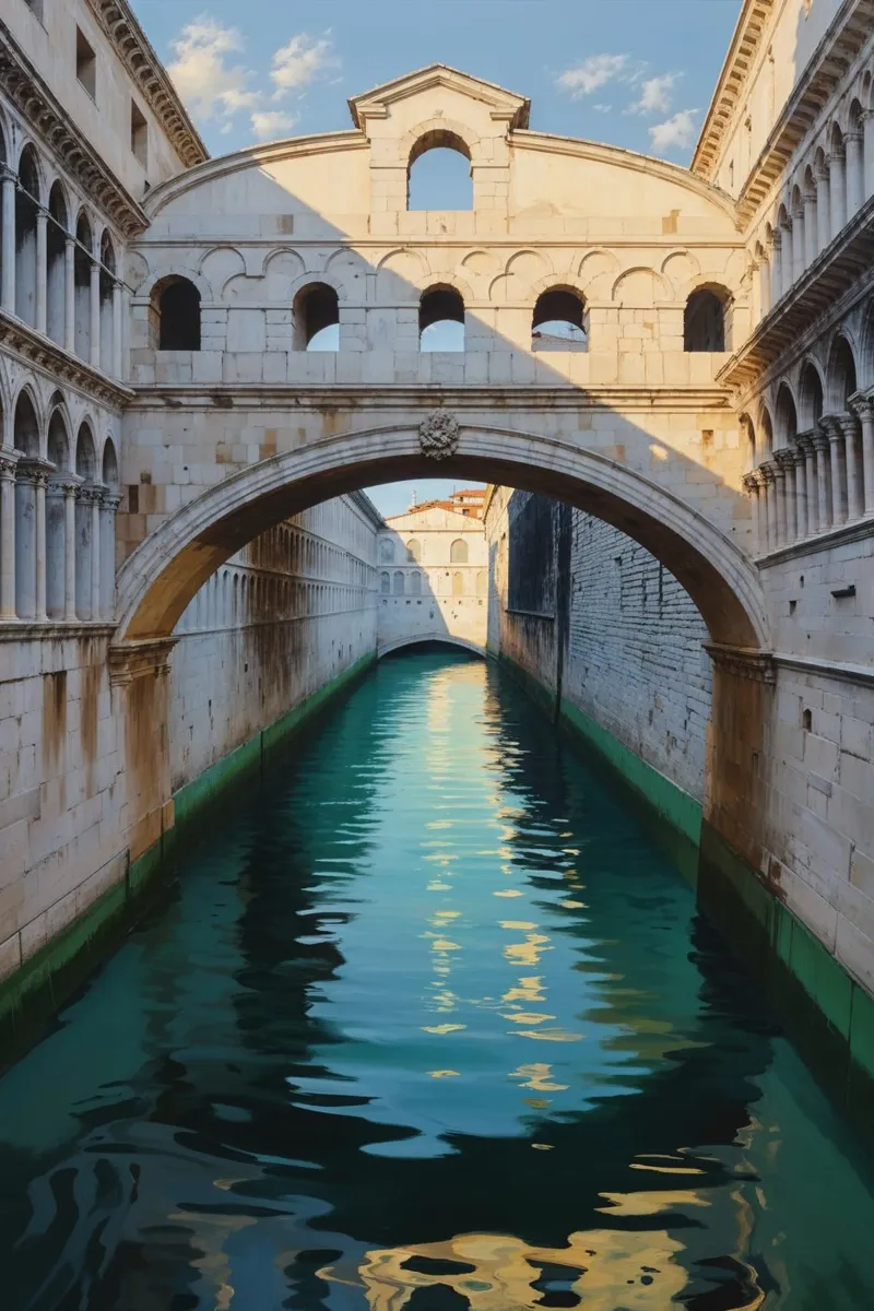 Venetian Elegance: The Bridge of Sighs carta hahnemühle da AlbertKlee