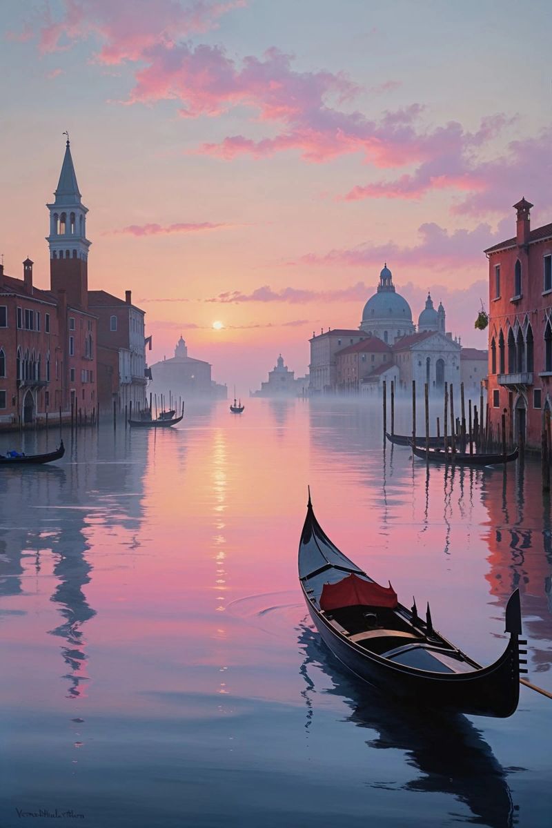 Whispers of Venice at Dusk poster da AlbertKlee