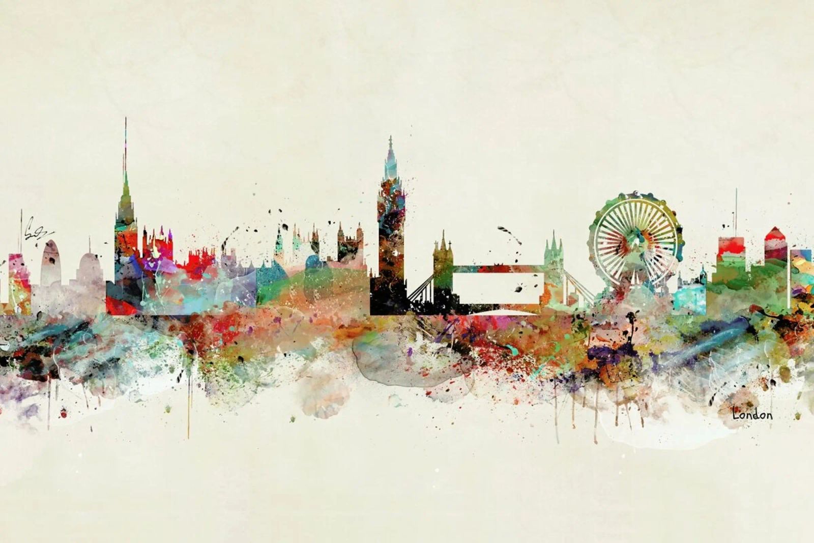 London poster de Brian Buckley