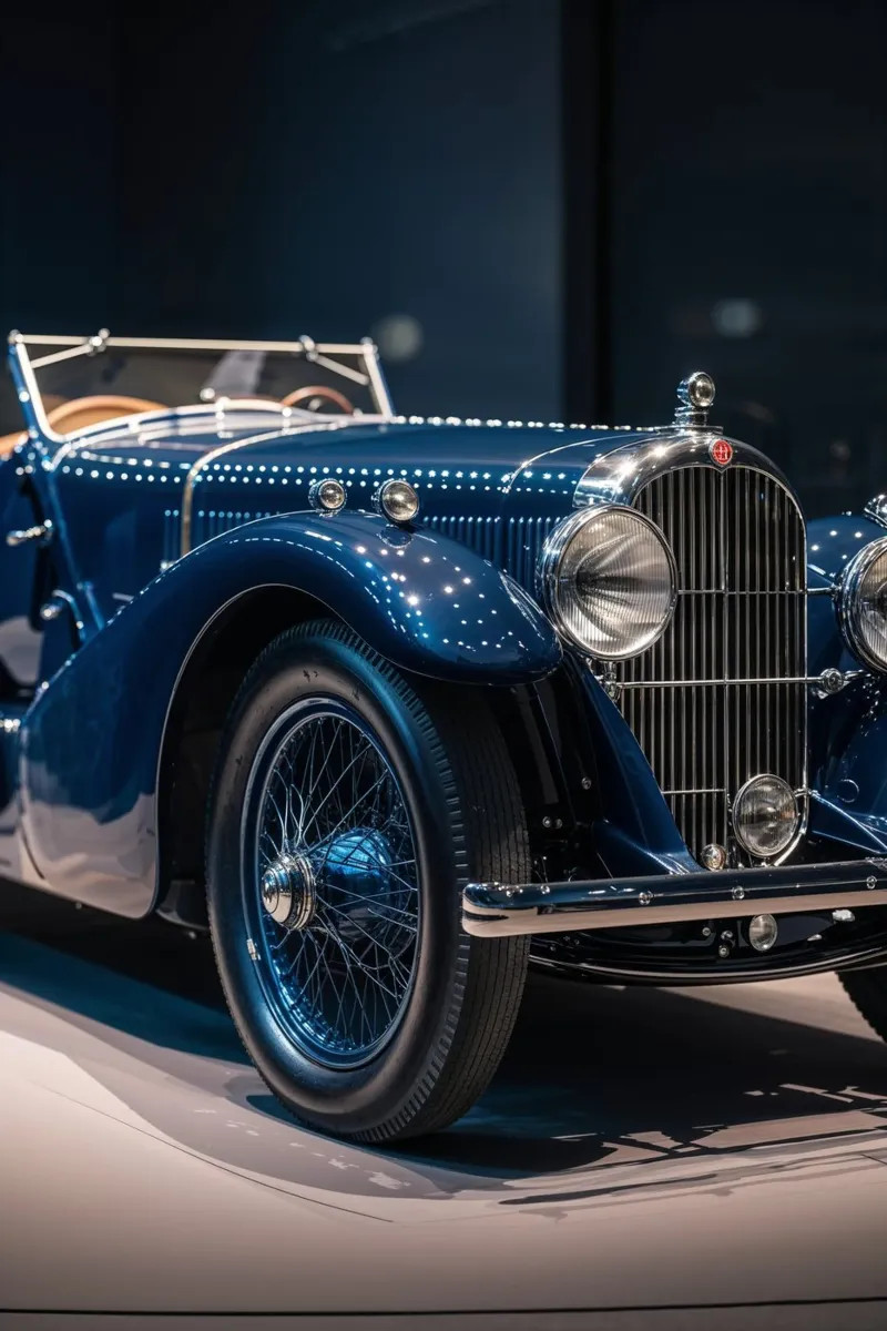 Timeless Elegance: Classic Luxury Roadster canvas met Baklijst van AlbertKlee