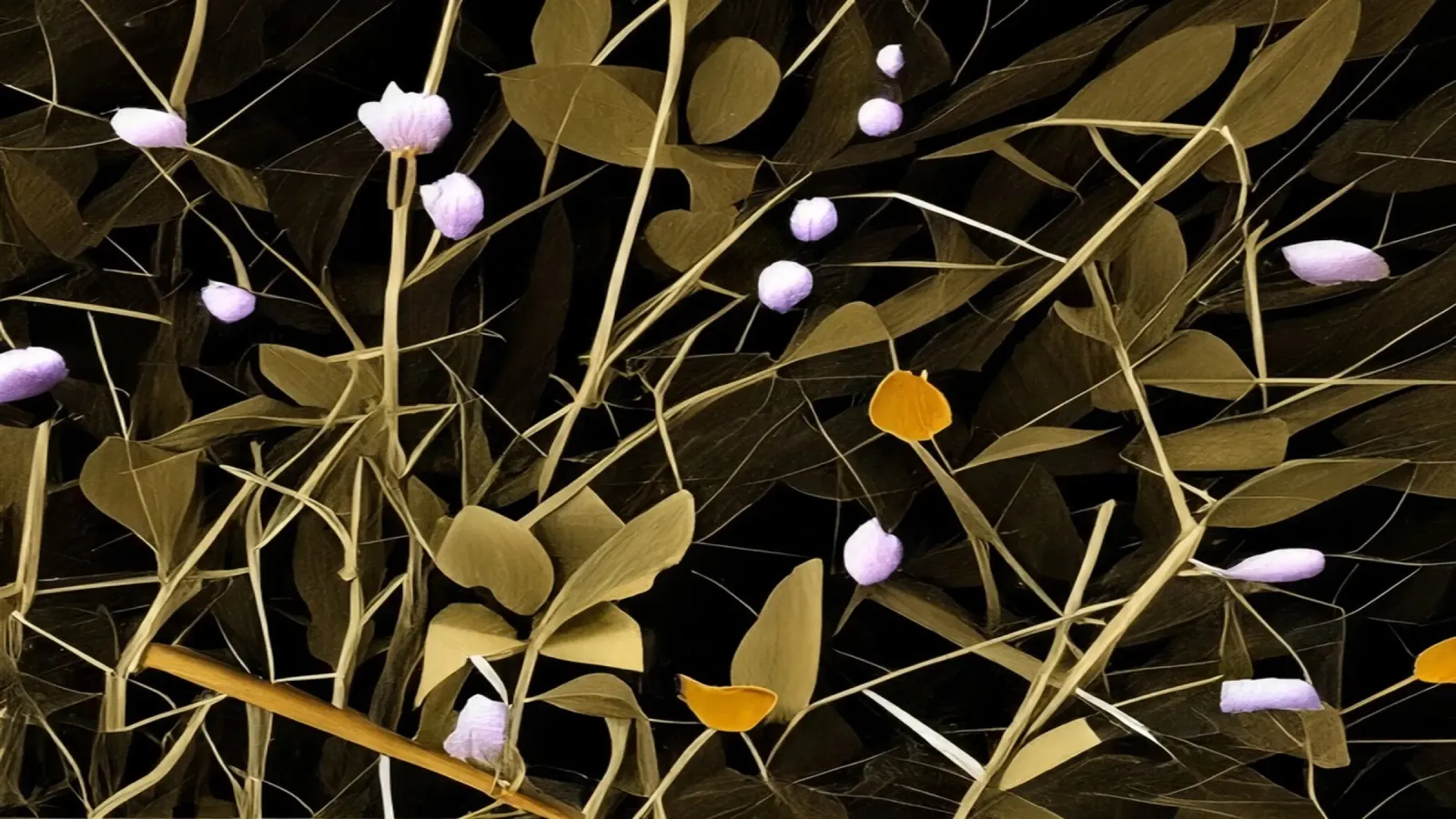 Blumen_11 poster con telaio in alluminio da Abstract Art by LK