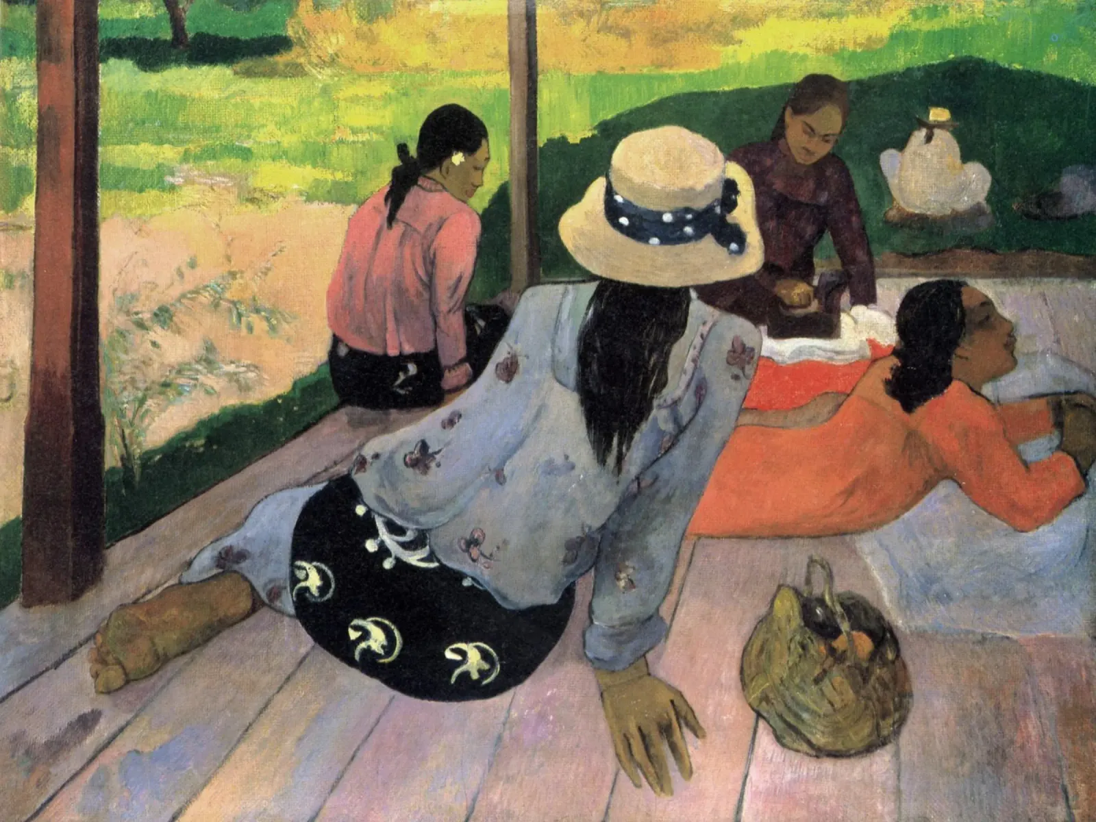 Paul Gauguin - La Siesta pellicola backlit da Timeless Artworks