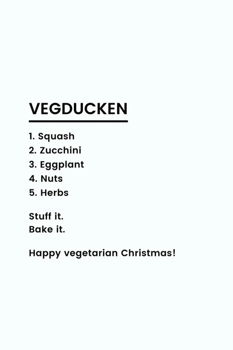 Vegan Christmas Recipe pellicola backlit da Studio One