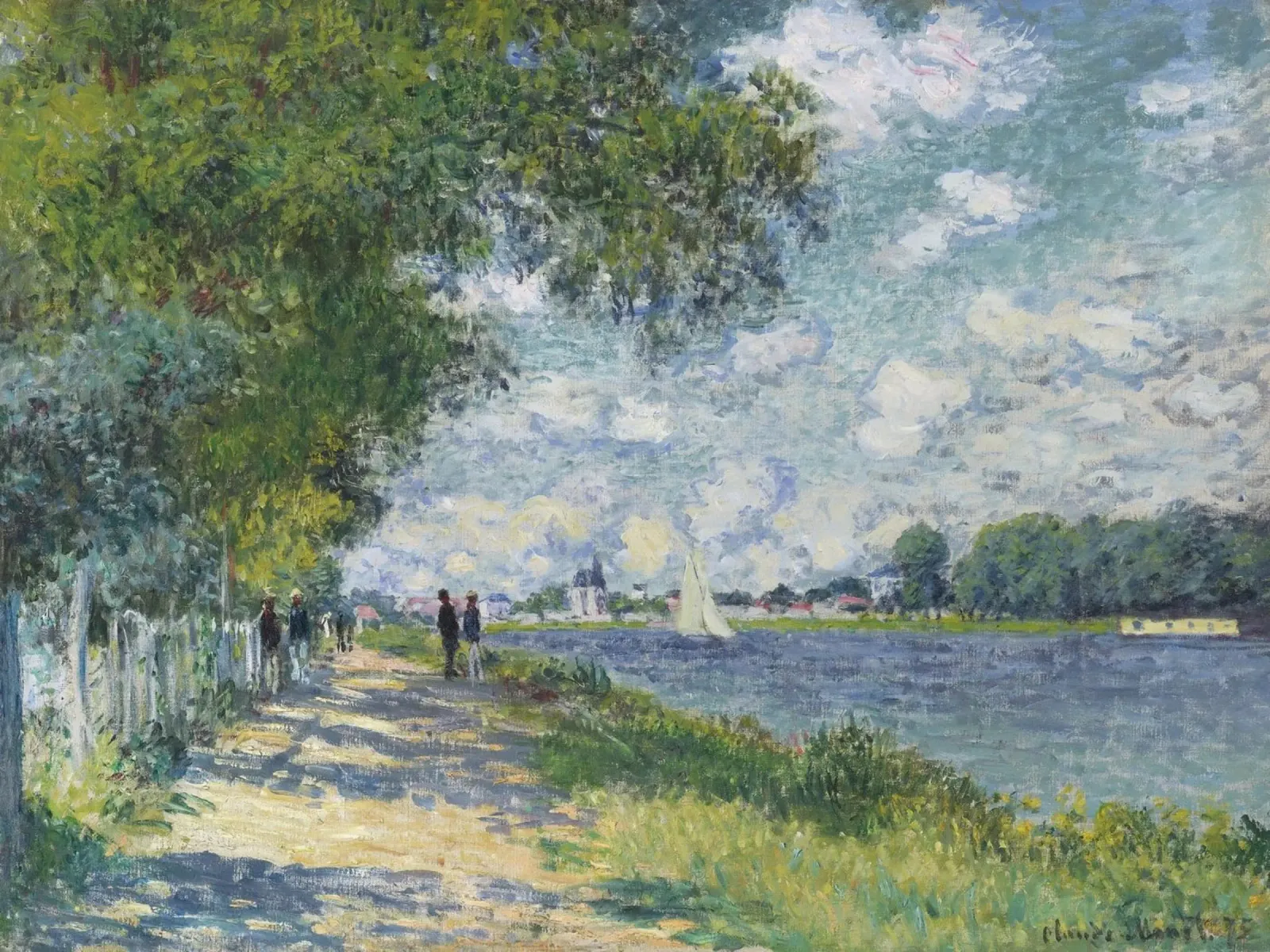 Claude Monet - La Senna pellicola backlit da Timeless Artworks