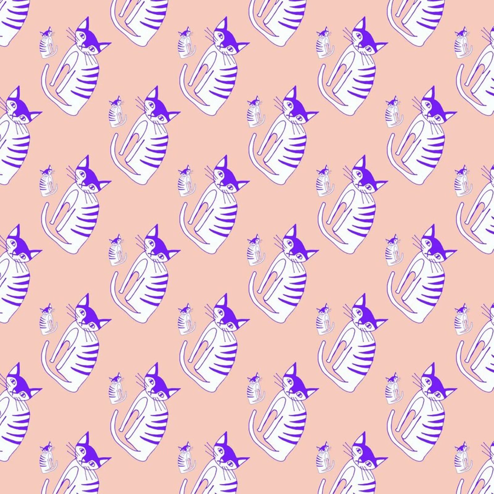 Cat Peach Pattern pellicola backlit da Vasare Nar