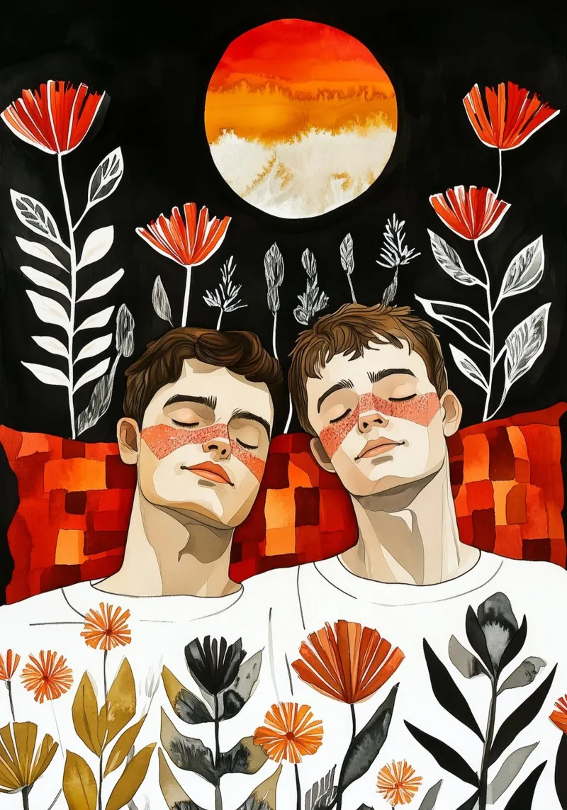 L'amore è nell'aria pittura digitale ad acquerello pellicola backlit da Justyna Jaszke JBJart