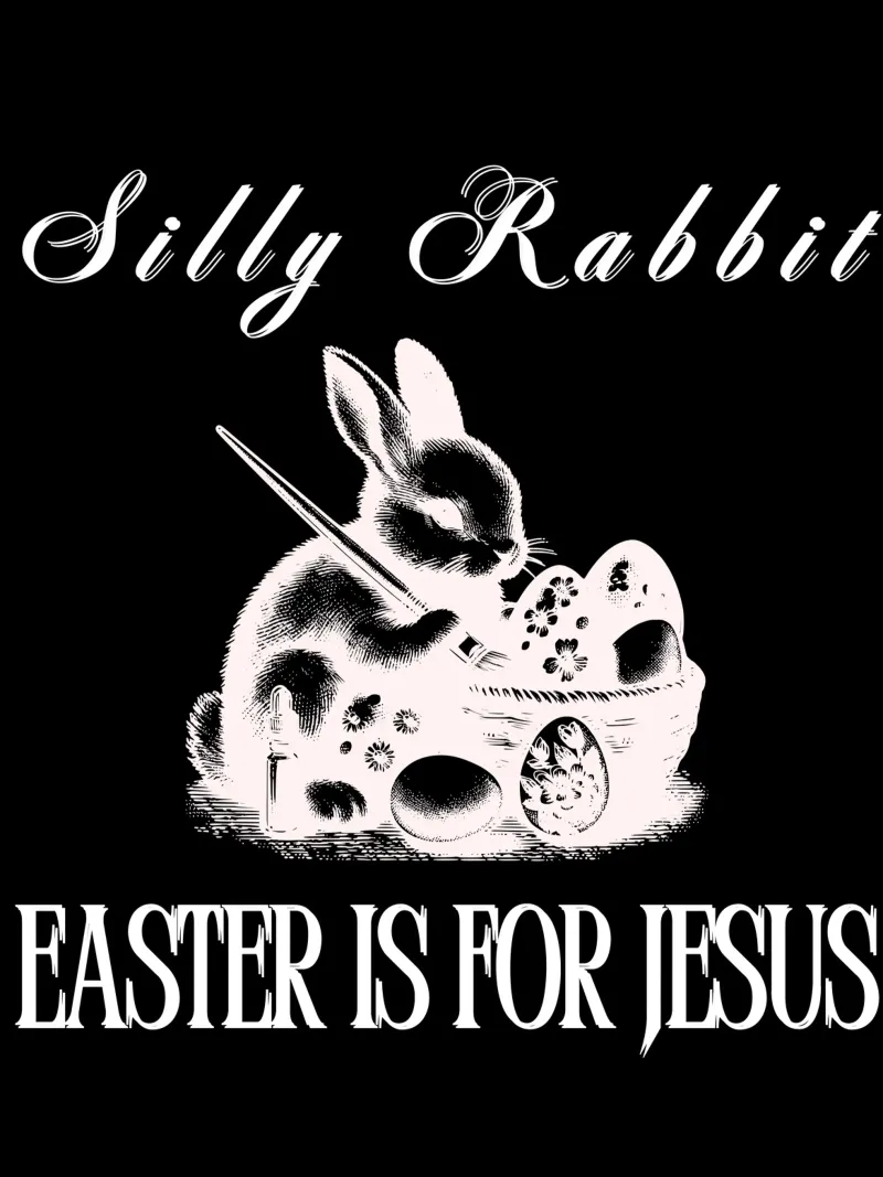 Silly Rabbit Pascua es para Jesús utilizar para mostrar su fe regalo placa de forex de Lionandlamb