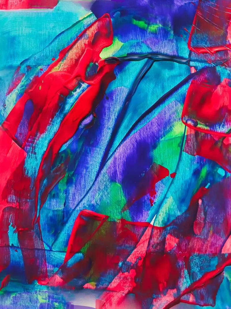 'Chromatic Surge' Stampa acrilica astratta pellicola backlit da FABOArt
