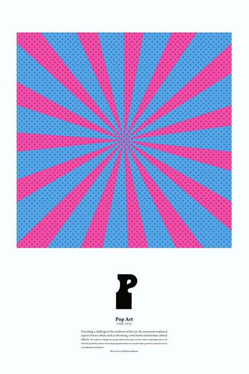 P - Pop Art Poster von The True Type
