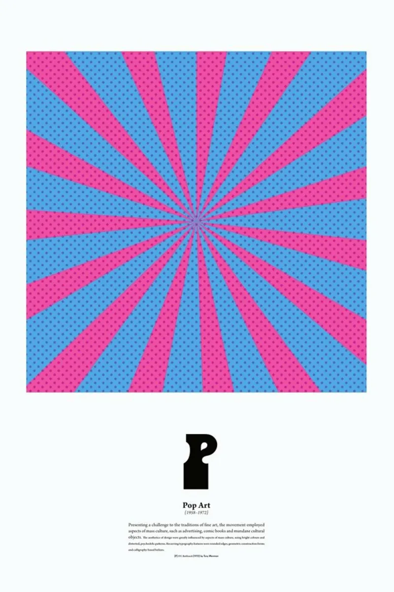 P - Pop Art pellicola backlit da The True Type