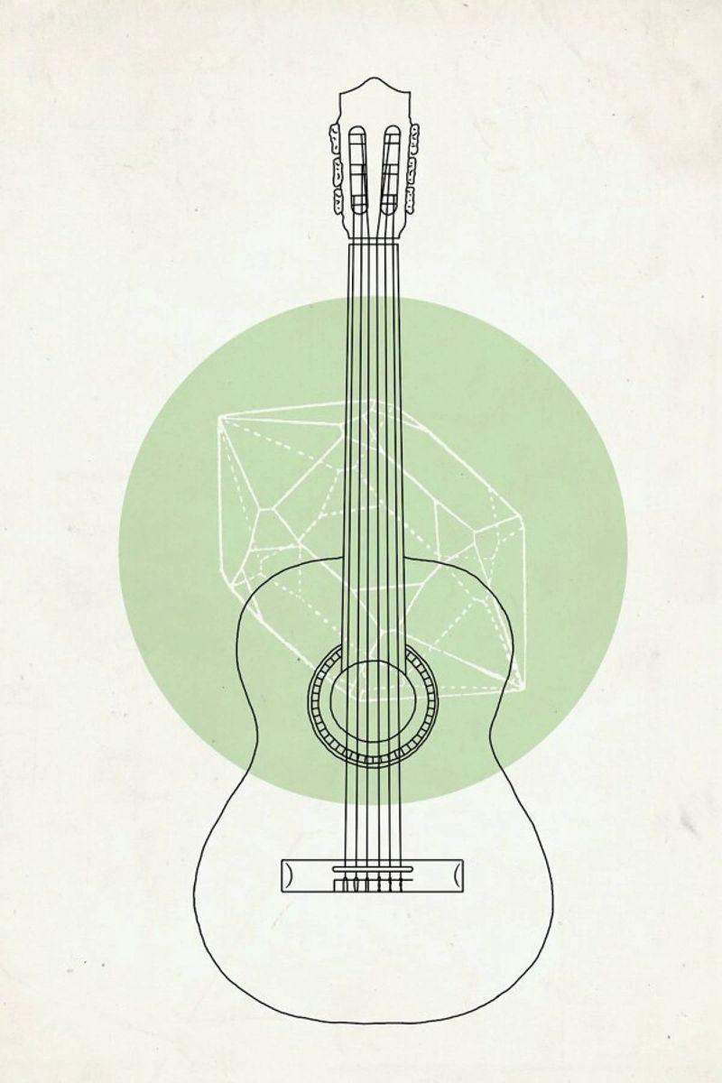 Guitar poster by Florent Bodart