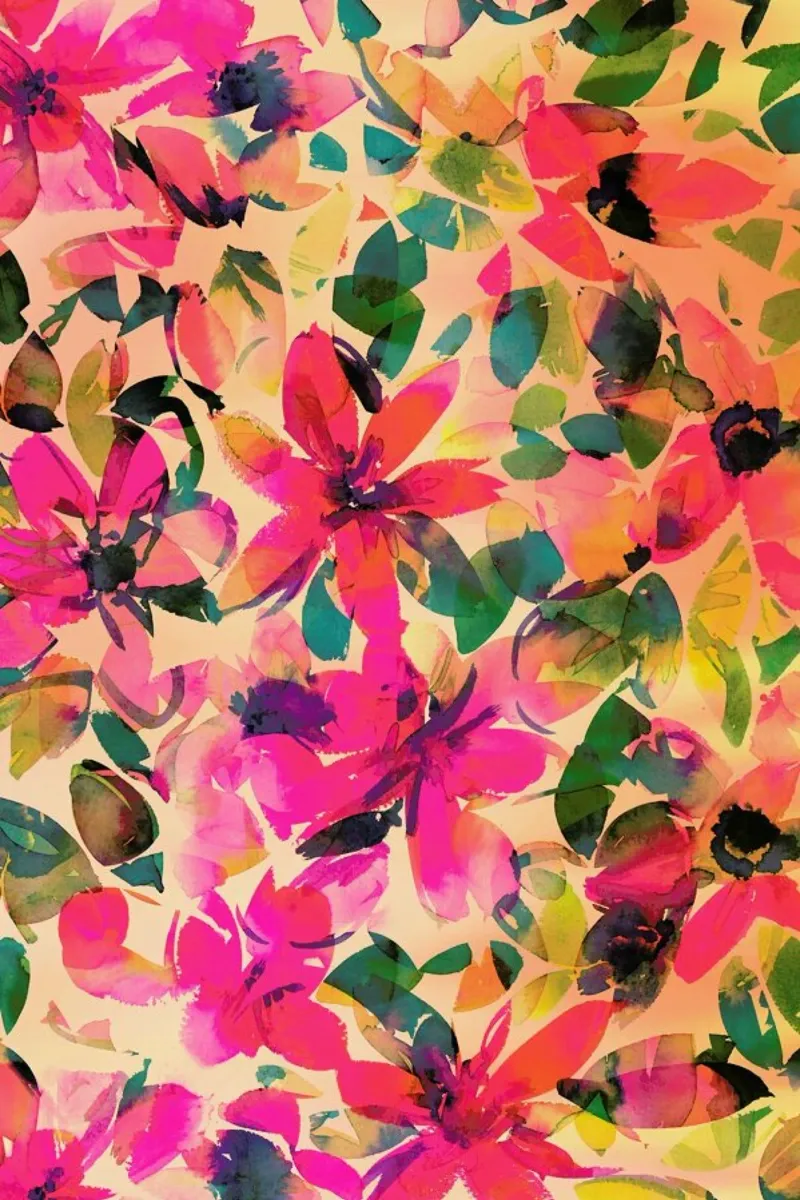 Helena Floral poster con telaio in alluminio da Amy Sia