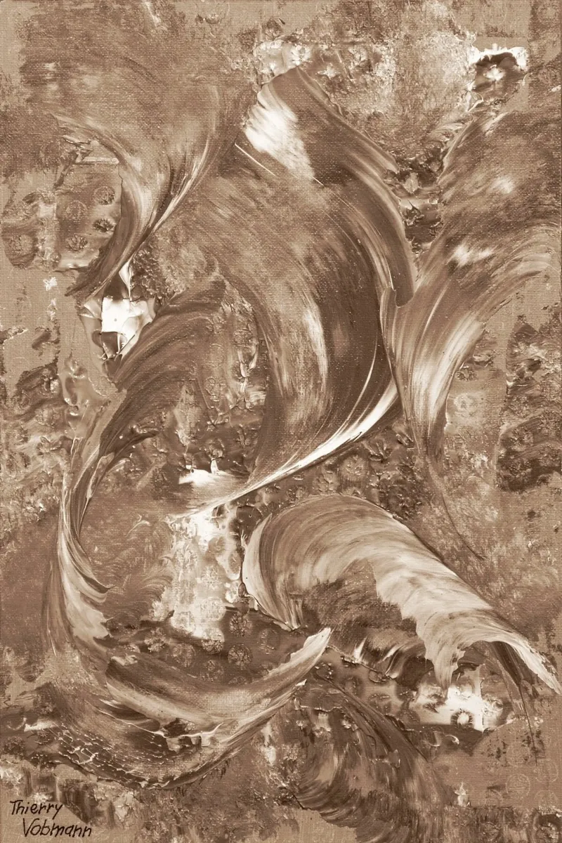 SEPIA 12 poster by Thierry Vobmann Abstract painting