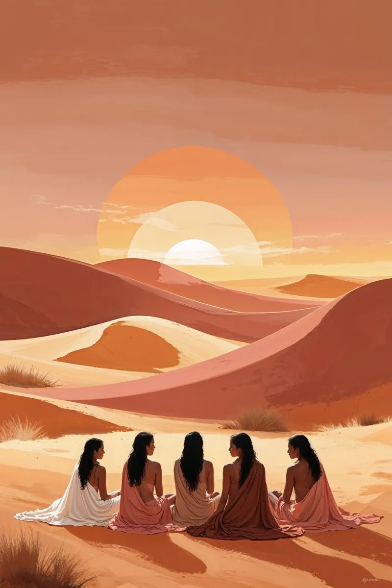 Serene Desert Sunset alluminio dibond da AlbertKlee