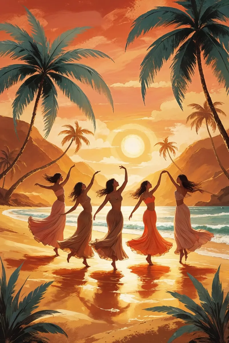Dancing Spirits at Dusk plexiglass da AlbertKlee