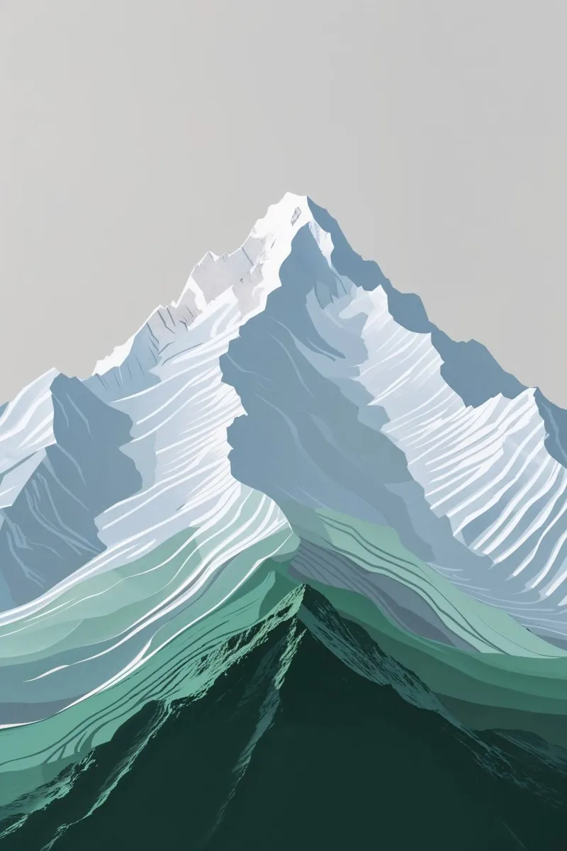 Minimalist Elegance of Kangchenjunga alluminio dibond da AlbertKlee