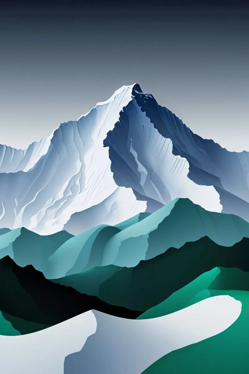Kangchenjunga in Soft Winter Light alluminio dibond da AlbertKlee