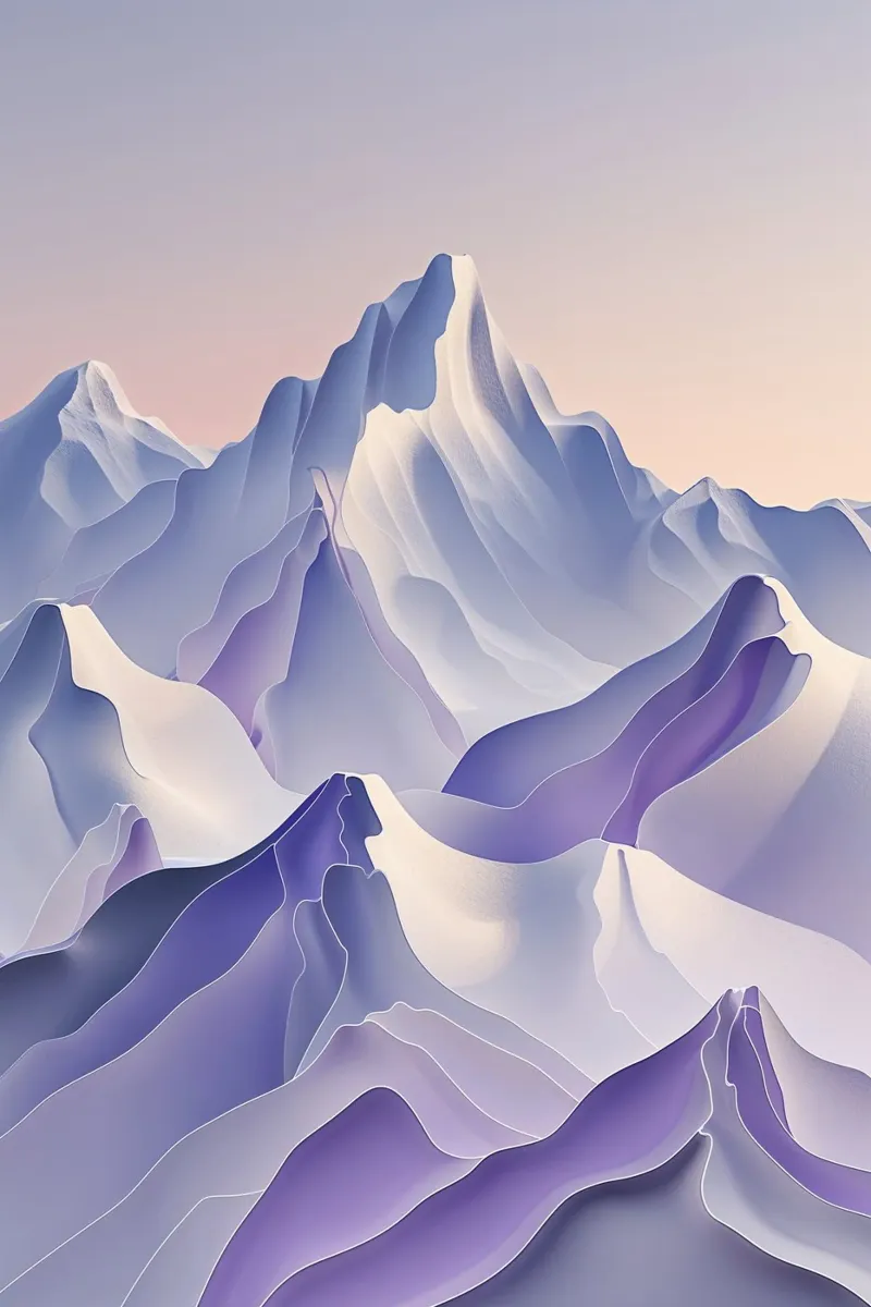 Kangchenjunga in Soft Pastel Waves plexiglass da AlbertKlee