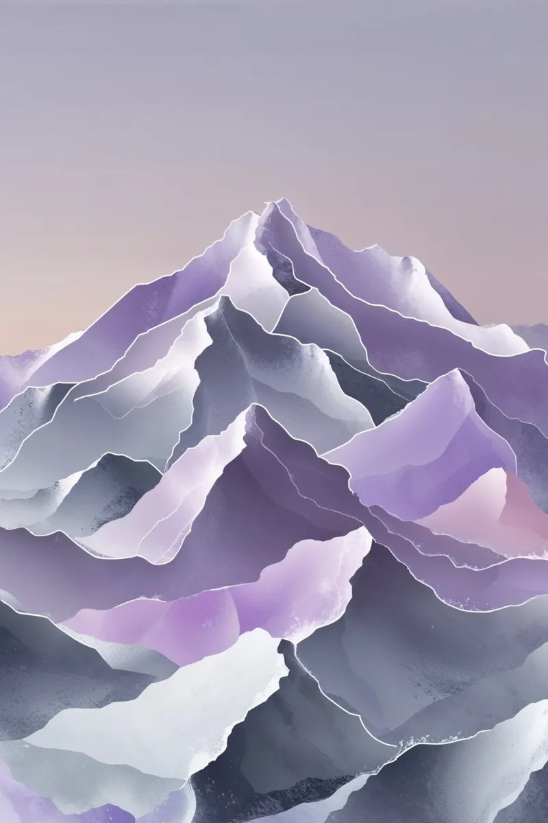 Minimalist Elegance of Kangchenjunga carta hahnemühle da AlbertKlee