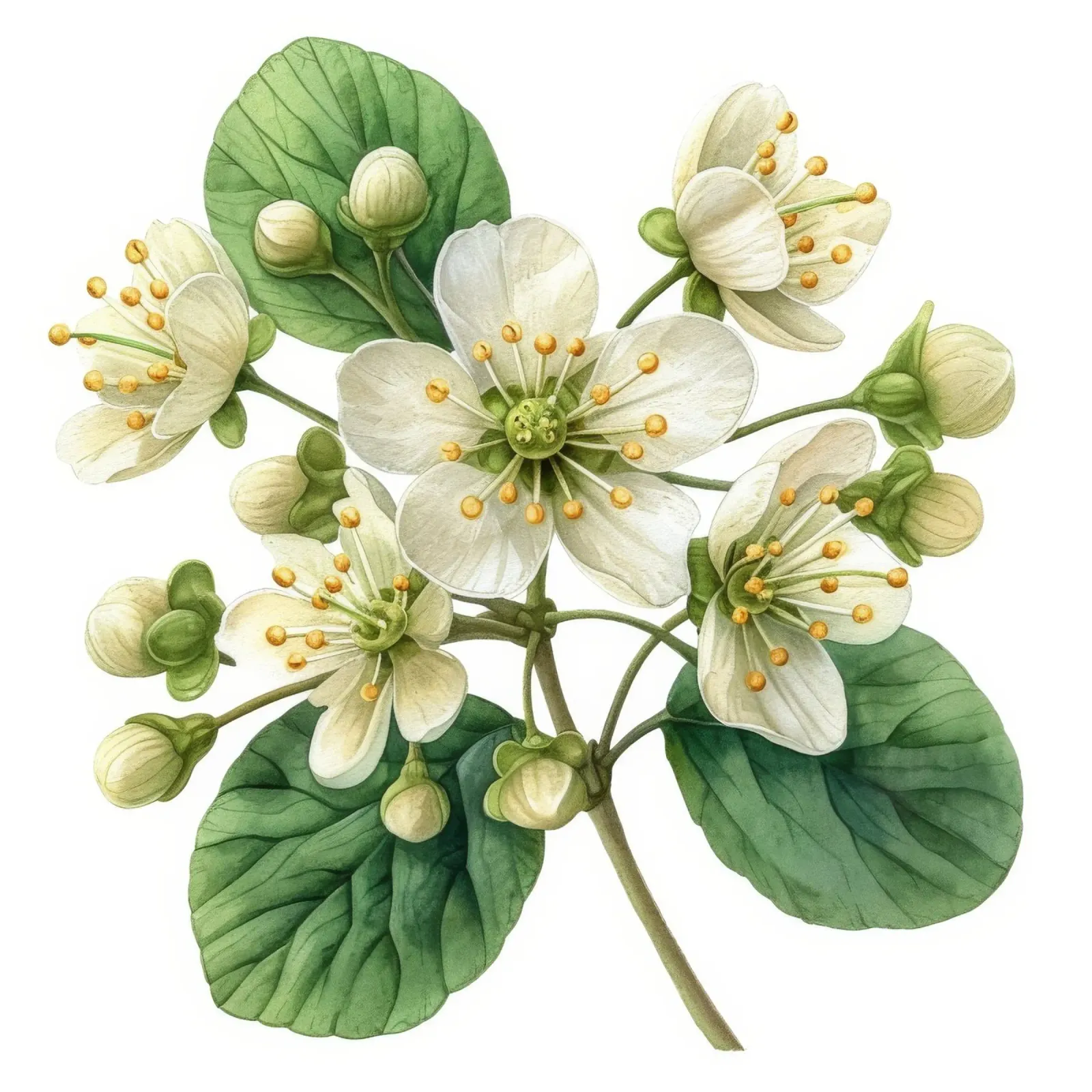 Fiore di ruta dei prati 2 alluminio dibond da Bold Blooms