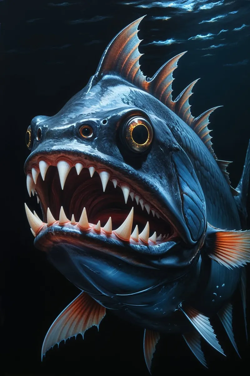 Fangtooth Terror in the Depths carta hahnemühle da AlbertKlee