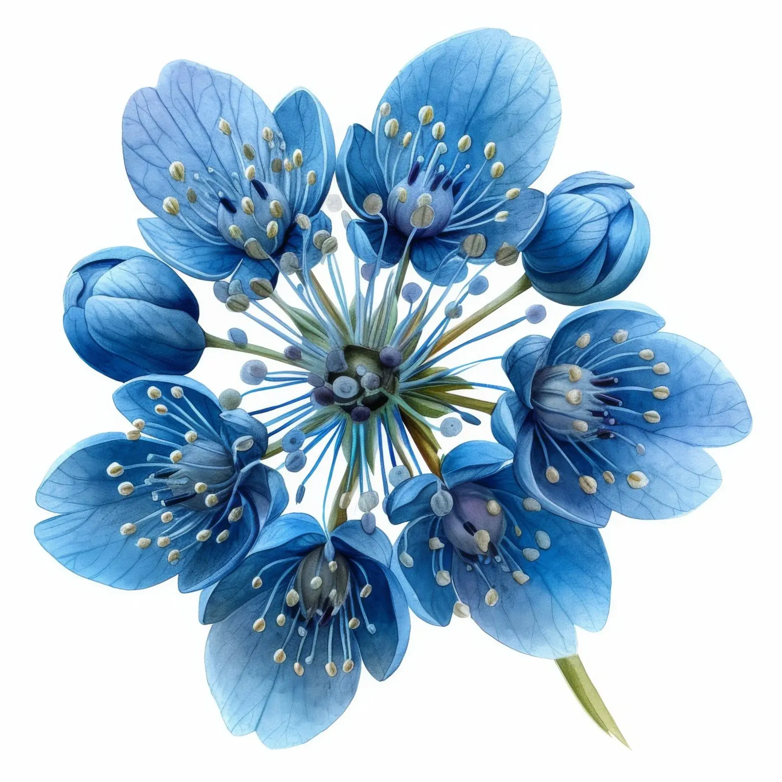 Weidevogelbloem 1 canvas met Baklijst van Bold Blooms