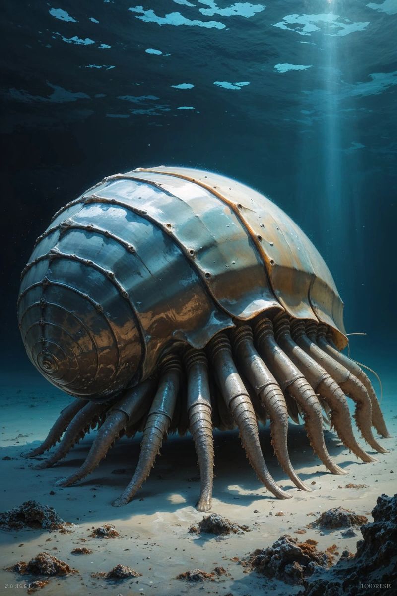 Sunlit Giant Isopod in the Deep poster da AlbertKlee